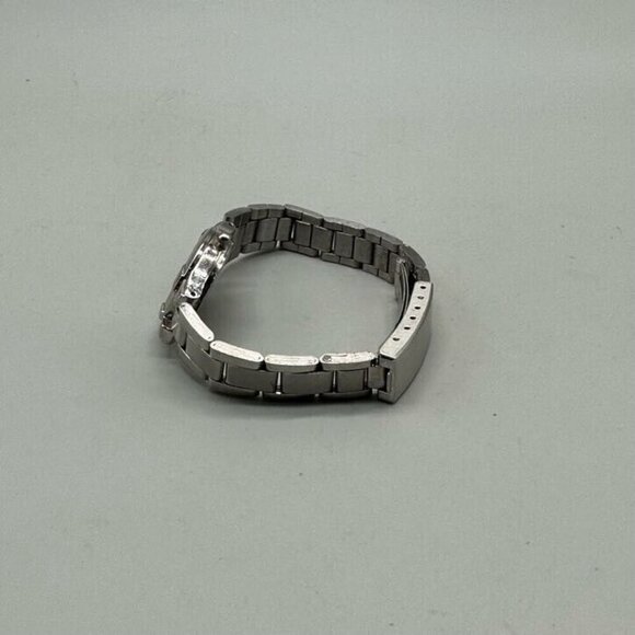 3/$30 Anne Klein Watch Women Silver Tone Date Window Round Face Ladies - Picture 6 of 11